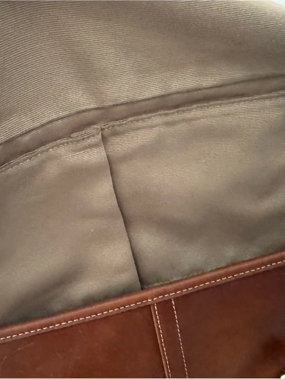 vintage Coach Hamptons leather flap satchel